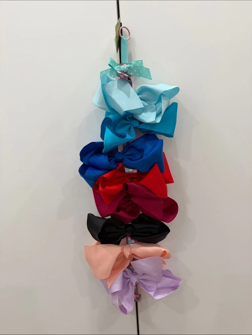 Assorted Girls Hair Bows - Multi Color Pack 8